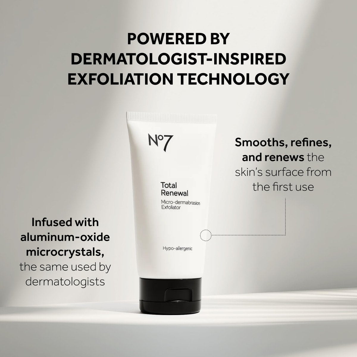 No7 Microdermabrasion Total Renewal Face Scrub – Exfoliating Face Wash & Dark Spot Corrector for Sensitive Skin Avelisse