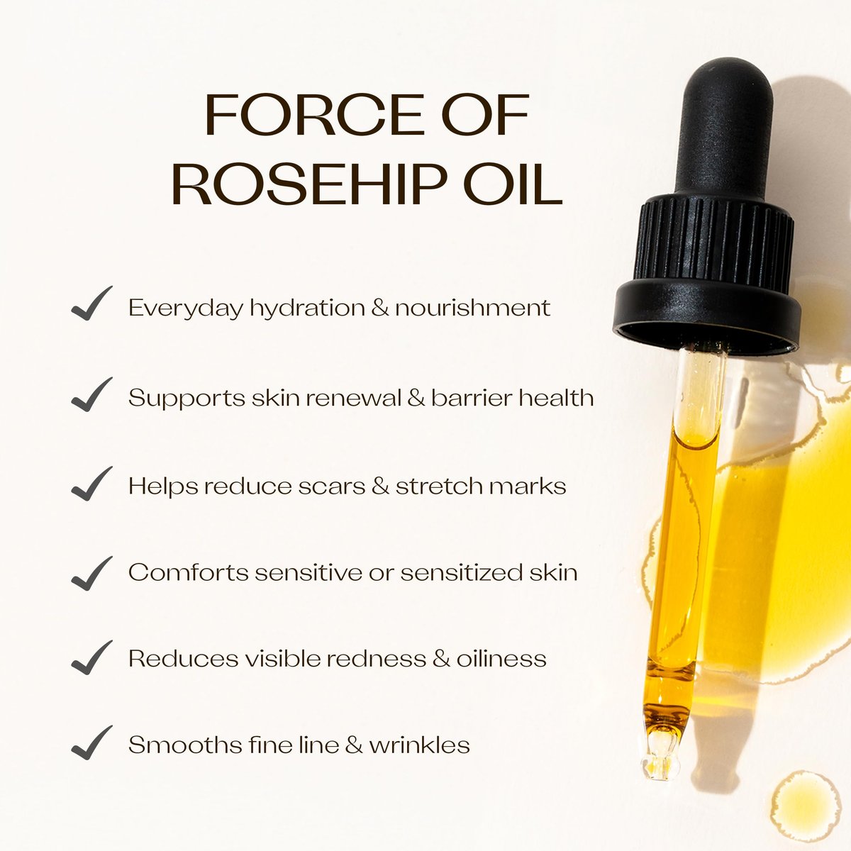 Trilogy Certified Organic Rosehip Oil – Intensive Nourishment for Scars, Stretch Marks, Fine Lines & Wrinkles, 0.68 fl oz Avelisse