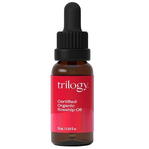 Trilogy Certified Organic Rosehip Oil – Intensive Nourishment for Scars, Stretch Marks, Fine Lines & Wrinkles, 0.68 fl oz Avelisse