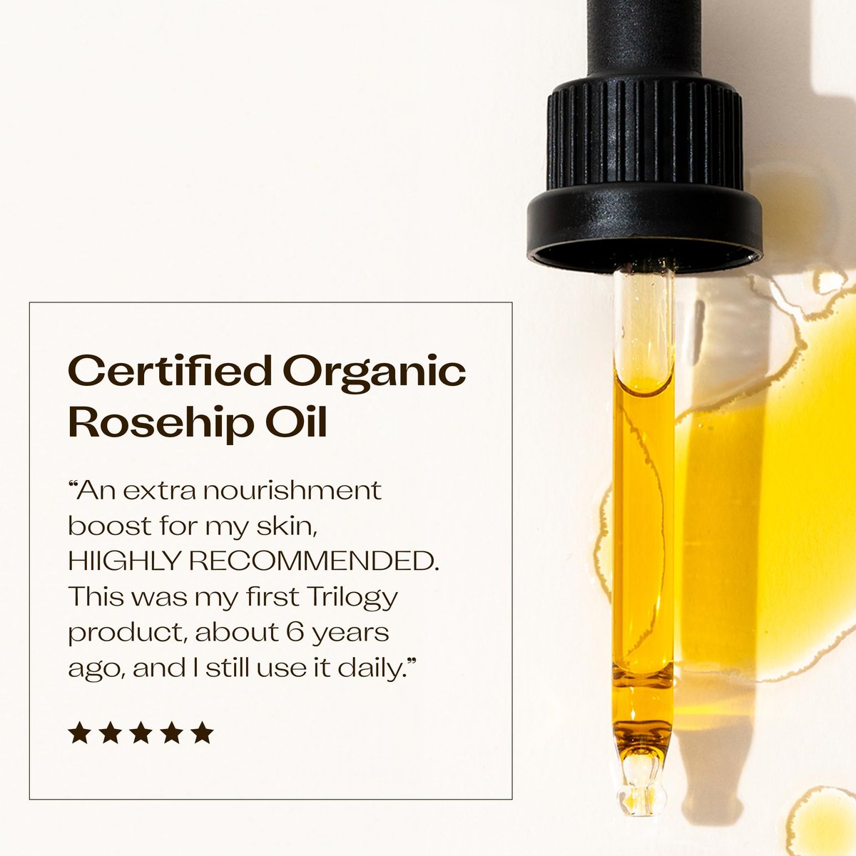 Trilogy Certified Organic Rosehip Oil – Intensive Nourishment for Scars, Stretch Marks, Fine Lines & Wrinkles, 0.68 fl oz Avelisse