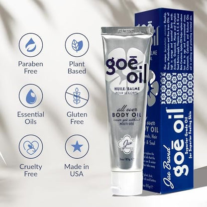 Jao Goē Oil | All Over Hand, Face & Body Oil | Intensive Plant-Based Moisturizer & Hydrator | 3 oz Avelisse