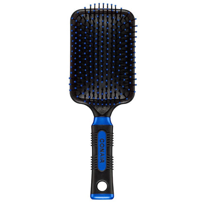 Conair Pro Paddle Hair Brush with Cushion Base – Nylon Bristles for All Hair Types