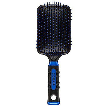 Conair Pro Paddle Hair Brush with Cushion Base – Nylon Bristles for All Hair Types