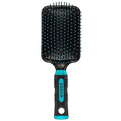Conair Pro Paddle Hair Brush with Cushion Base – Nylon Bristles for All Hair Types