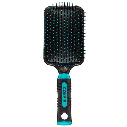 Conair Pro Paddle Hair Brush with Cushion Base – Nylon Bristles for All Hair Types