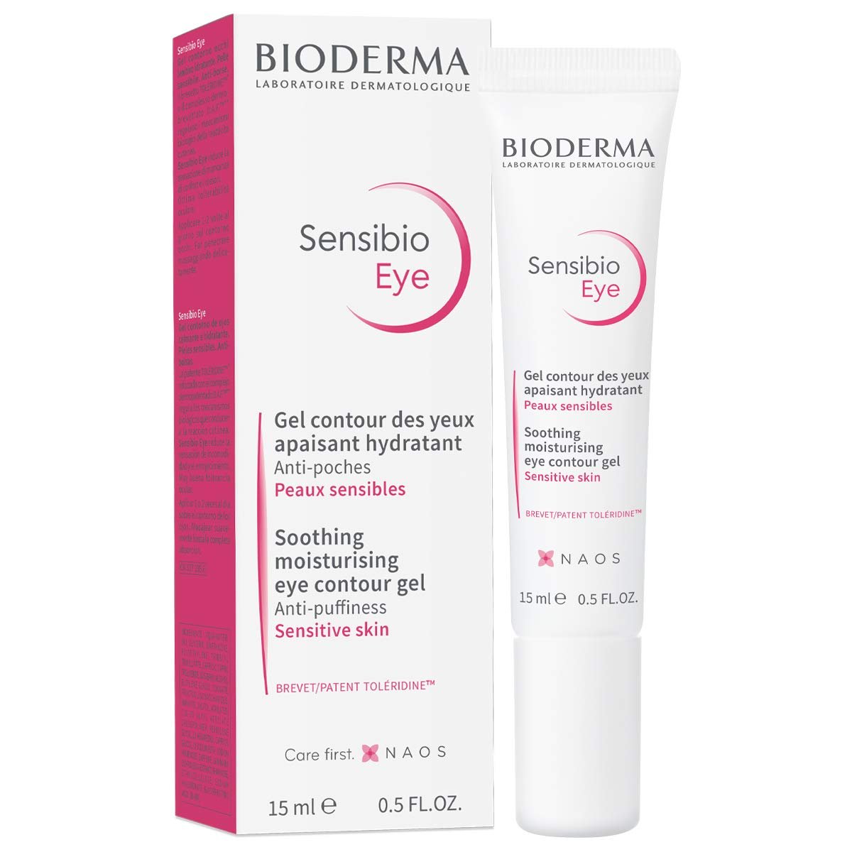 Bioderma Sensibio Eye Gel – Moisturizing & Soothing Eye Gel for Sensitive Skin, Reduces Fine Lines, 0.5 Fl Oz - görsel 1