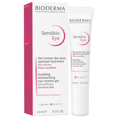 Bioderma Sensibio Eye Gel – Moisturizing & Soothing Eye Gel for Sensitive Skin, Reduces Fine Lines, 0.5 Fl Oz