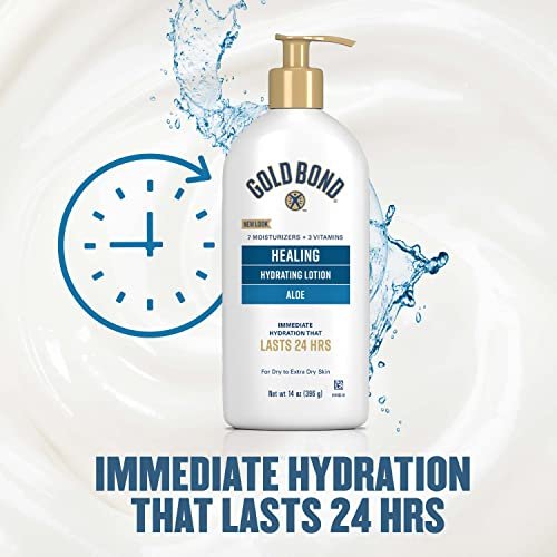 Gold Bond Healing Hydrating Lotion with Aloe, 14 oz – 24-Hour Moisture for Dry Skin - görsel 10