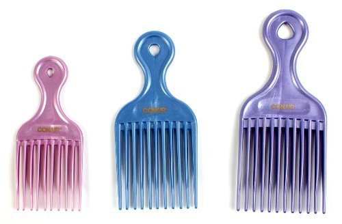 Conair Lifts Combs - Fine-Toothed Hair Comb for Styling and Sectioning (1 Pack, S M L) - görsel 2