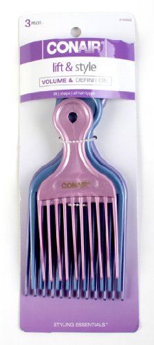 Conair Lifts Combs - Fine-Toothed Hair Comb for Styling and Sectioning (1 Pack, S M L) - görsel 4