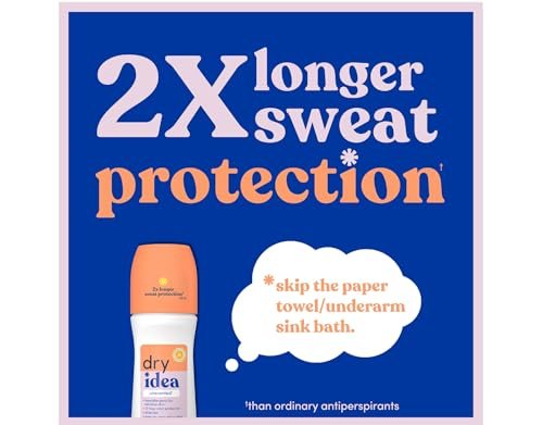 Dry Idea Antiperspirant & Deodorant Roll-On Unscented, 3.25 fl oz (Pack of 2) – Long-Lasting Odor & Wetness Protection Avelisse
