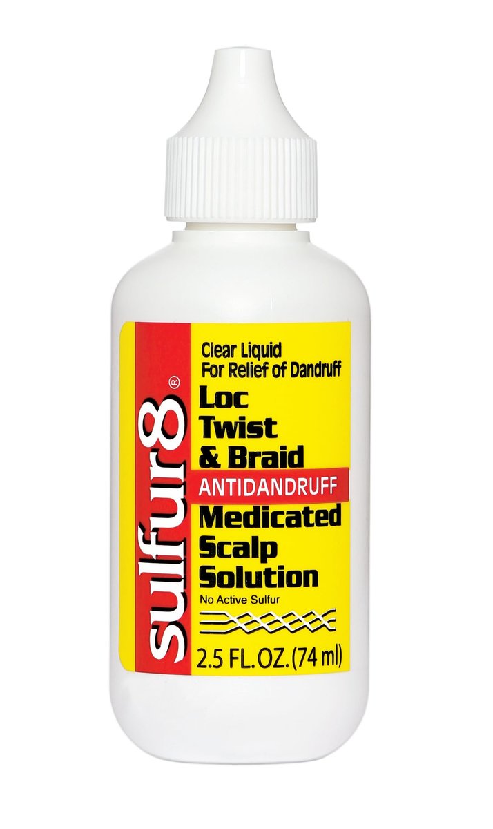 Sulfur8 Loc Twist & Braid Medicated Scalp Solution 2.5 oz – Dandruff Control, Itchy Scalp Relief & Moisturizing Treatment for Locs, Braids & Textured Hair - görsel 2