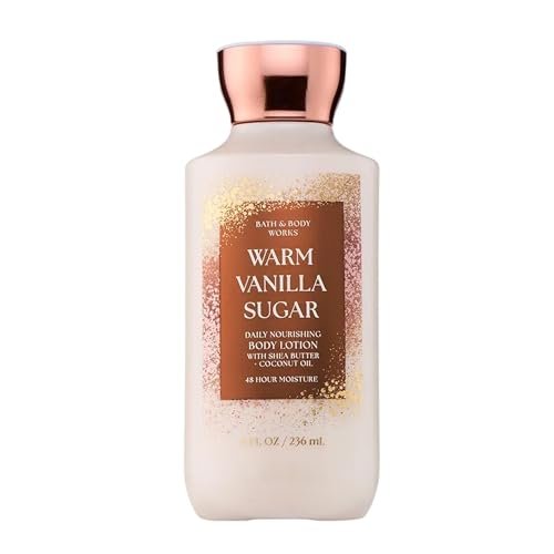 Bath & Body Works Warm Vanilla Sugar Body Lotion - Lightweight Daily Moisturizer with Shea Butter & Coconut Oil, 8 oz - görsel 1