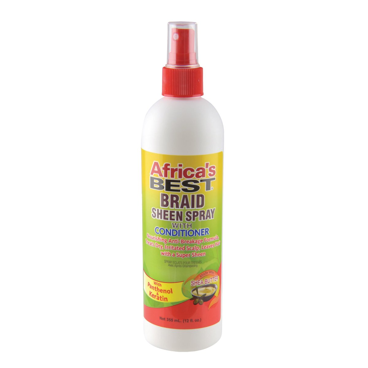 Africa's Best Braid Sheen Spray with Conditioner - 12 oz - Green - görsel 1