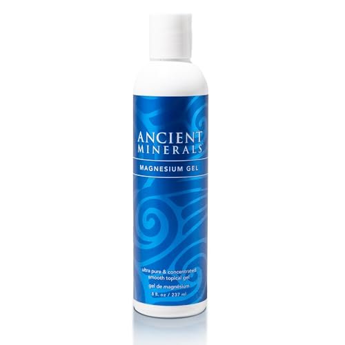 Ancient Minerals Magnesium Gel - Pure Zechstein Magnesium Chloride - 8 oz for Topical Massage & Skin Application Avelisse