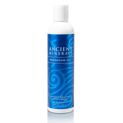 Ancient Minerals Magnesium Gel - Pure Zechstein Magnesium Chloride - 8 oz for Topical Massage & Skin Application Avelisse