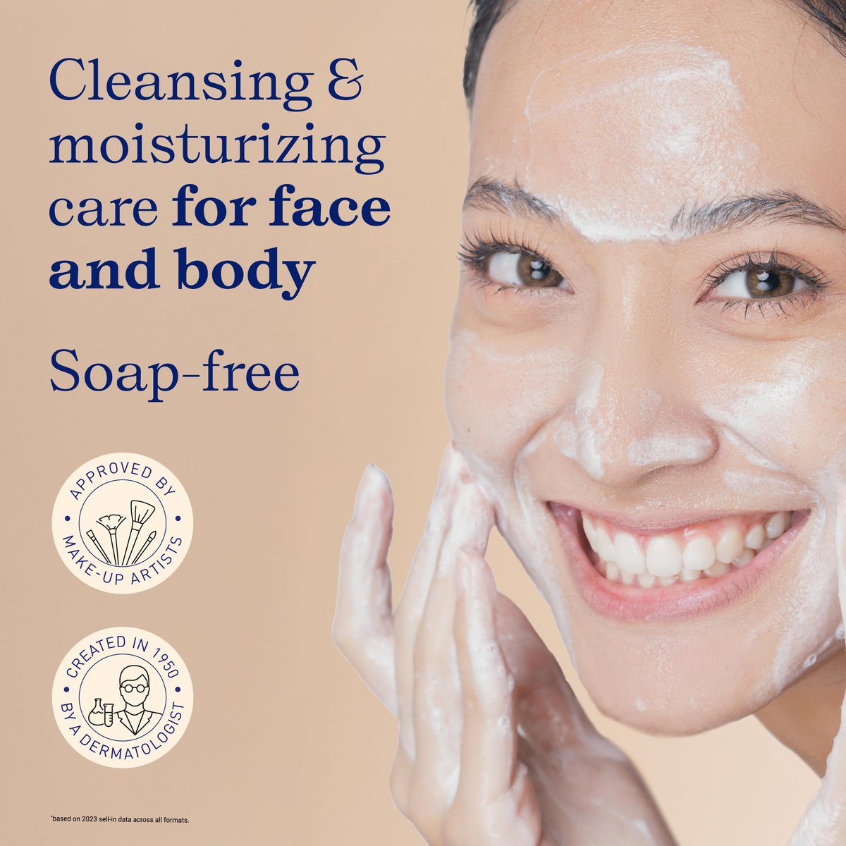 Embryolisse Foaming Cream Milk Hydrating Cleanser for Face and Body, Soap-Free Vegan Formula, 6.76 Fl Oz Avelisse