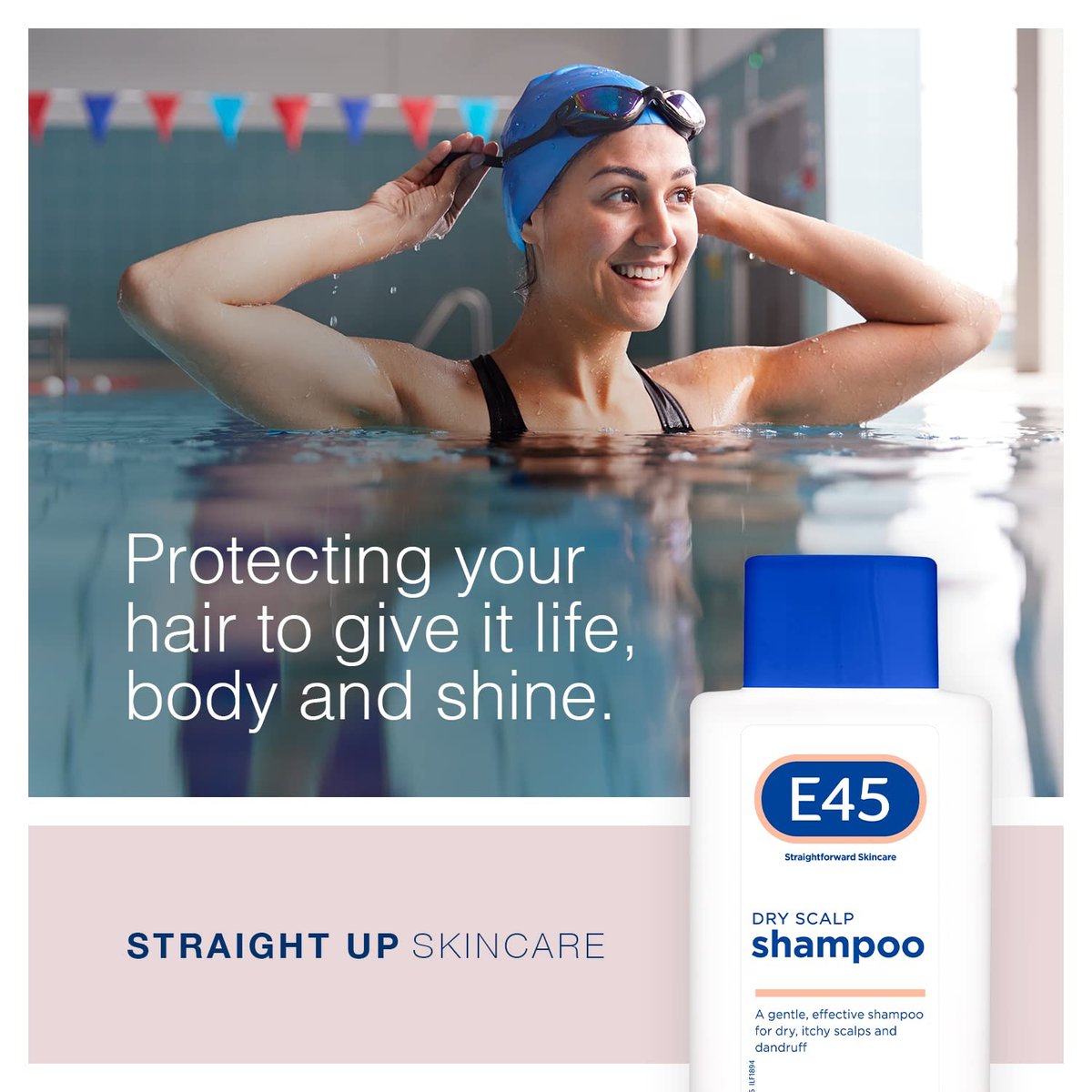 E45 Dermatological Dry Scalp Shampoo 200ml – Soothing Relief for Sensitive Scalps Avelisse