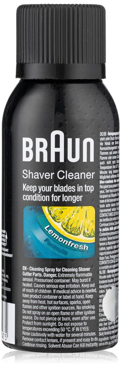 Braun Shaver Cleaner Spray 100ml – Official Cleaning Solution for Electric Shavers Avelisse