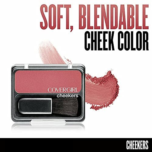 COVERGIRL Cheekers Blendable Powder Blush Rock 'n Rose - Natural Rosy Flush, 0.12 oz Avelisse