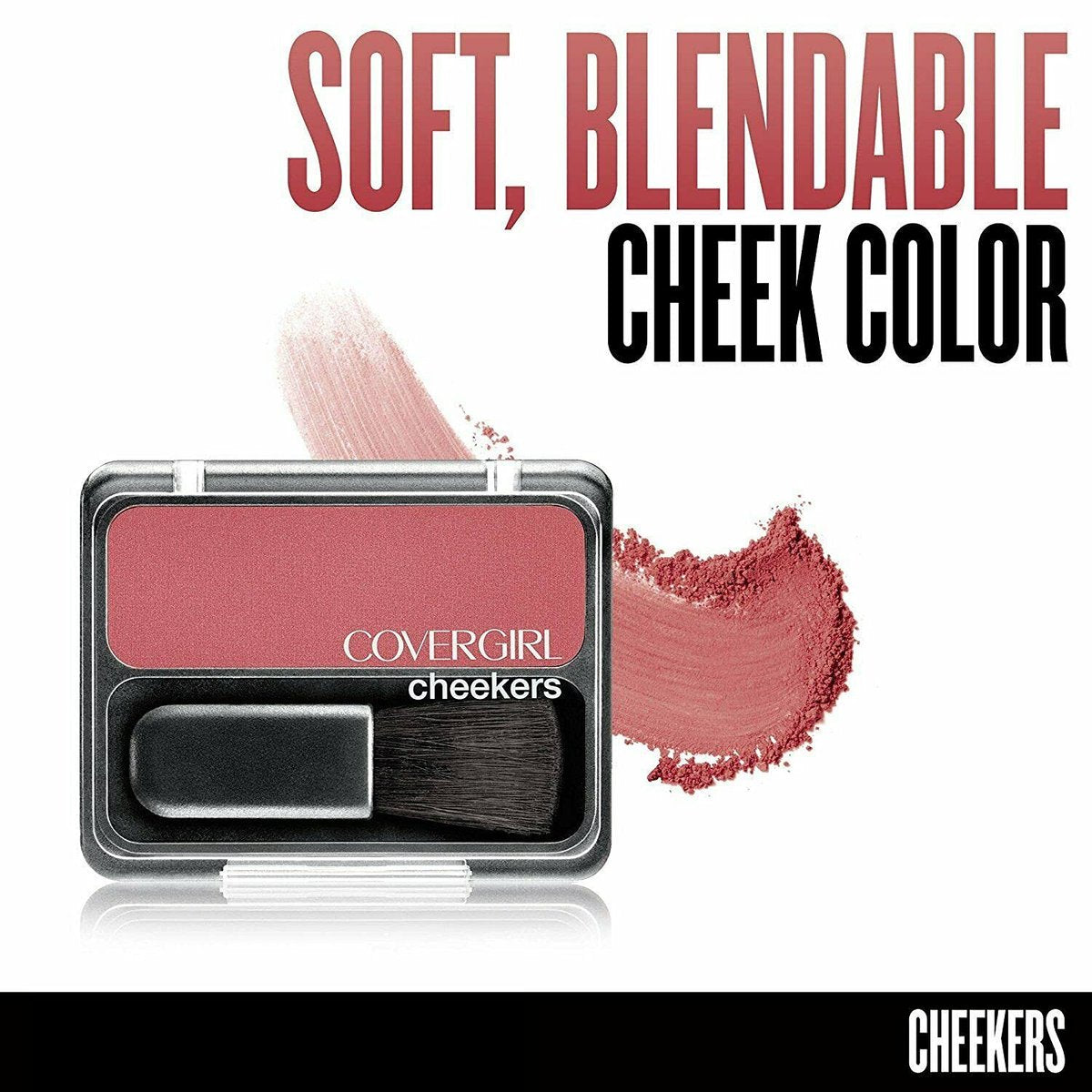 COVERGIRL Cheekers Blendable Powder Blush Rock 'n Rose - Natural Rosy Flush, 0.12 oz Avelisse