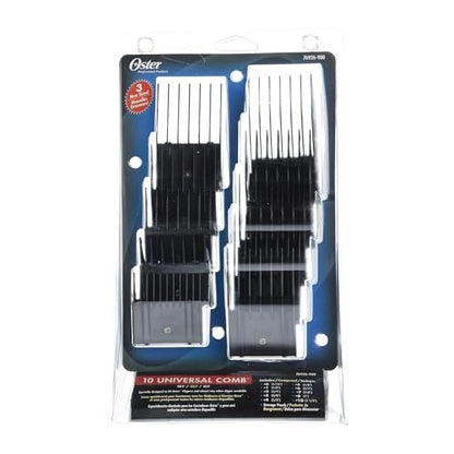 Oster Professional Universal Combs Pouch Set - 10 Piece Clipper Comb Guide Kit Avelisse