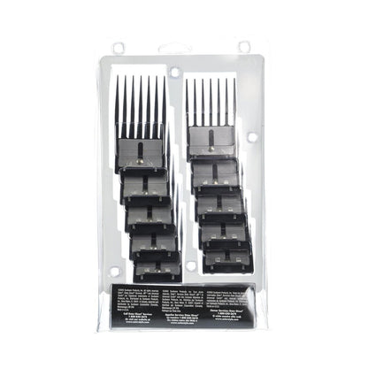 Oster Professional Universal Combs Pouch Set - 10 Piece Clipper Comb Guide Kit Avelisse
