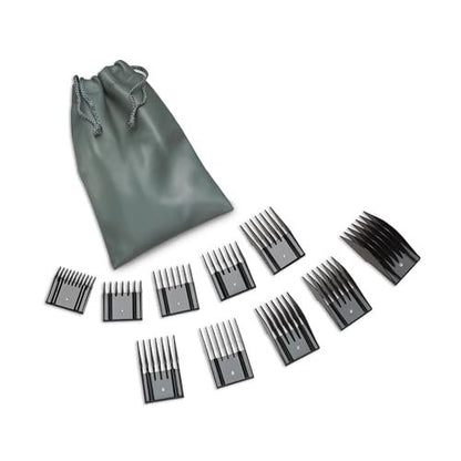 Oster Professional Universal Combs Pouch Set - 10 Piece Clipper Comb Guide Kit Avelisse