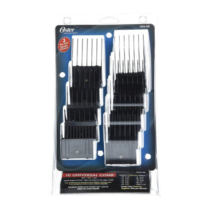 Oster Professional Universal Combs Pouch Set - 10 Piece Clipper Comb Guide Kit Avelisse