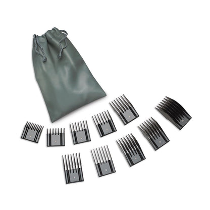 Oster Professional Universal Combs Pouch Set - 10 Piece Clipper Comb Guide Kit Avelisse