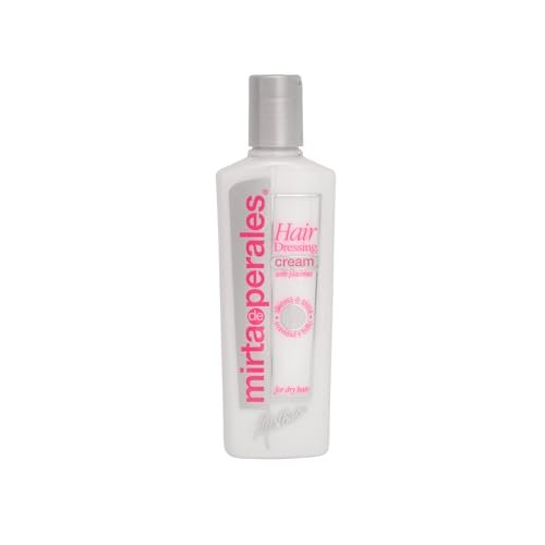 Mirta De Perales Cream Hairdressing with Placenta for Dry, Dull & Frizz-Prone Hair - Daily Styling Cream with Soy Placenta Extract & Mineral Oil - Restores Softness, Shine, Smoothness & Protection (8 oz) Avelisse