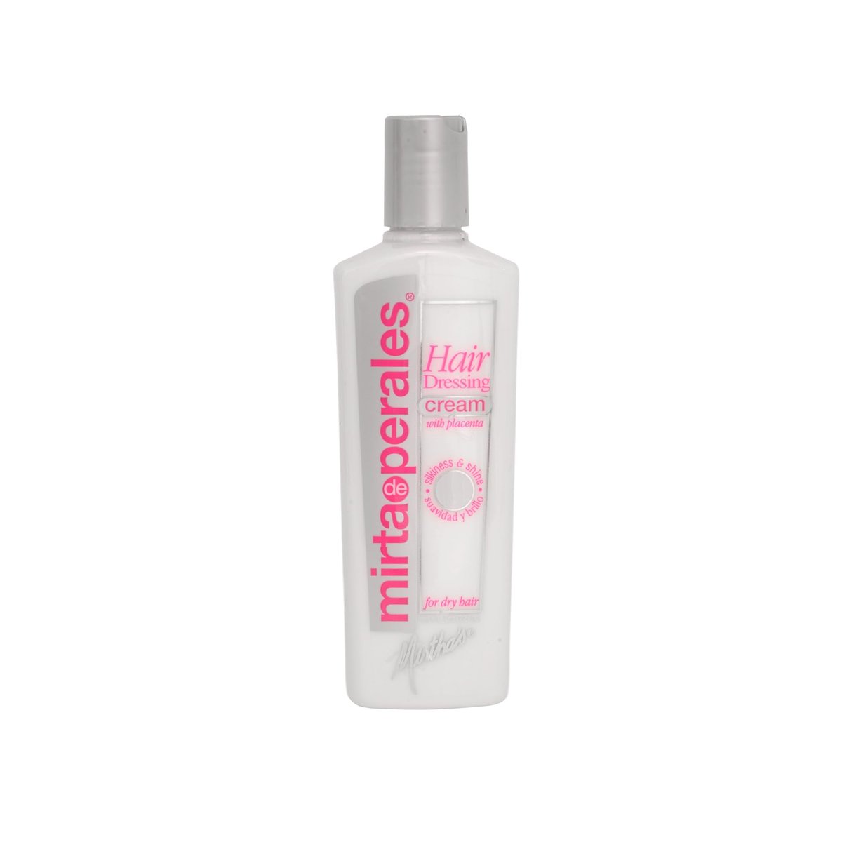 Mirta De Perales Cream Hairdressing with Placenta for Dry, Dull & Frizz-Prone Hair - Daily Styling Cream with Soy Placenta Extract & Mineral Oil - Restores Softness, Shine, Smoothness & Protection (8 oz) Avelisse