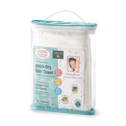 Ultra-Absorbent Quick-Dry Hair & Body Towel – Natural, 18" x 34.5"