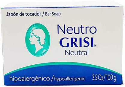 Grisi Soap Neutro – Gentle Neutral Bar Soap, 3.5 oz