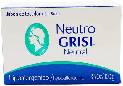 Grisi Soap Neutro – Gentle Neutral Bar Soap, 3.5 oz