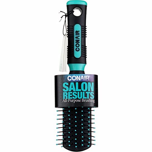 Conair Purse Style Brush - Compact Travel Hairbrush for On-the-Go Touch-Ups (Black) Avelisse