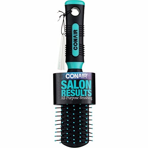 Conair Purse Style Brush - Compact Travel Hairbrush for On-the-Go Touch-Ups (Black) Avelisse