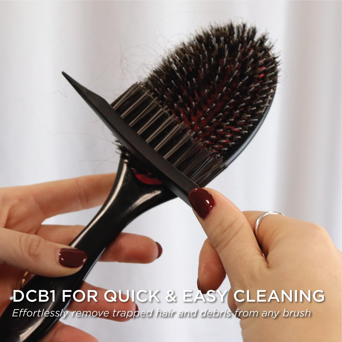 Denman DBC1 Hairbrush Cleaning Brush - Effortless Hairbrush Cleaner for All Brush Types Avelisse