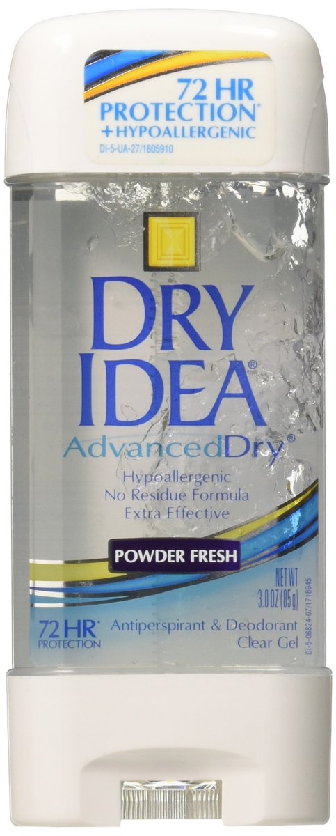 Dry Idea Clear Gel Antiperspirant/Deodorant, Powder Fresh - 3 oz - görsel 1