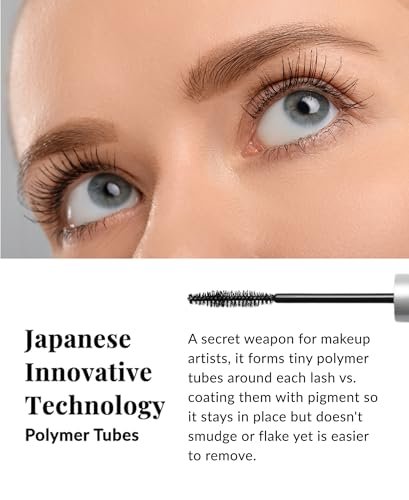 DHC Mascara Perfect Pro Double Protection - Water Resistant Lengthening Mascara with Tubing Technology, All-Day Wear, Black - görsel 11