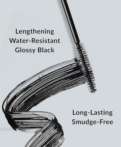 DHC Mascara Perfect Pro Double Protection - Water Resistant Lengthening Mascara with Tubing Technology, All-Day Wear, Black