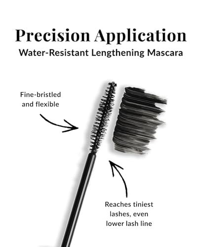 DHC Mascara Perfect Pro Double Protection - Water Resistant Lengthening Mascara with Tubing Technology, All-Day Wear, Black - görsel 5