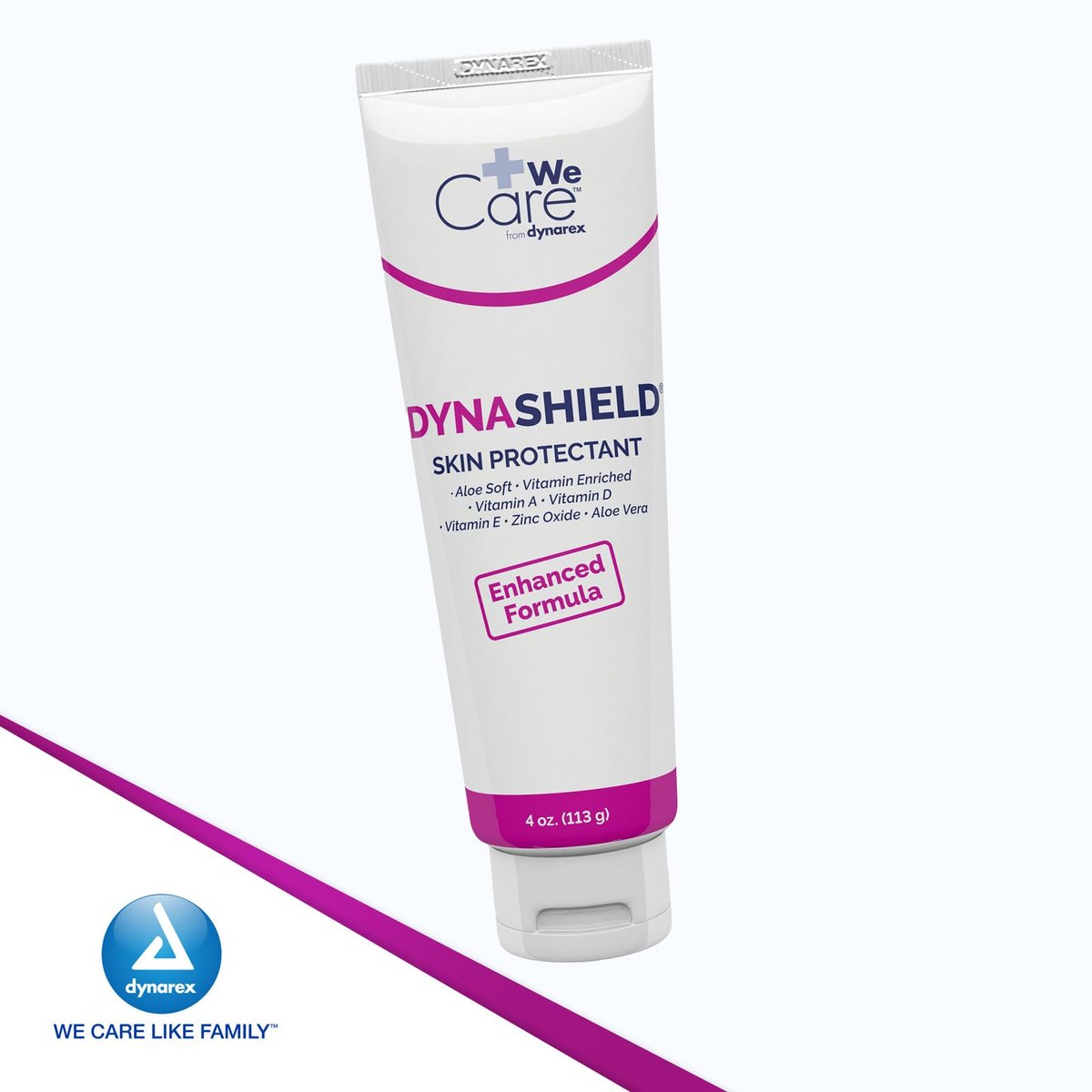Dynarex DynaShield Skin Protectant Barrier Cream - Zinc Oxide Cream with Vitamins A, D, E, Aloe Vera - 4 oz Tube - görsel 13