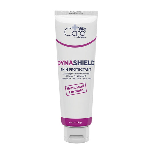 Dynarex DynaShield Skin Protectant Barrier Cream - Zinc Oxide Cream with Vitamins A, D, E, Aloe Vera - 4 oz Tube