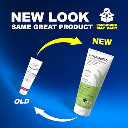 Dynarex DynaShield Skin Protectant Barrier Cream - Zinc Oxide Cream with Vitamins A, D, E, Aloe Vera - 4 oz Tube