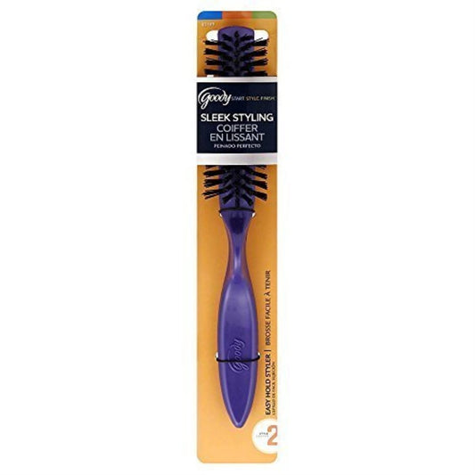Goody Styling Essentials Hairbrush with Thumb Grip – Assorted Colors, Nylon Bristles