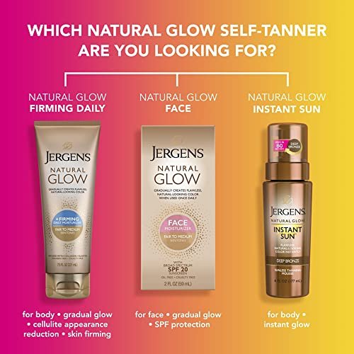 Jergens Natural Glow Daily Facial Moisturizer for Fair to Medium Skin, 2 fl oz Avelisse