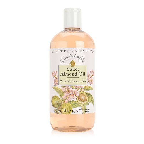 Crabtree & Evelyn Sweet Almond Oil Bath and Shower Gel, 16.9 Fl Oz Avelisse