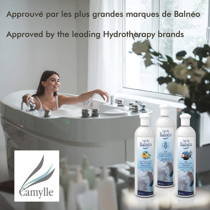 Camylle Whirlpool Bath Milk Elinya - Essential Oil Emulsion for Hydrotherapy, Bubble Bath & Foot Spa - Slimming Aromatherapy - 500ml