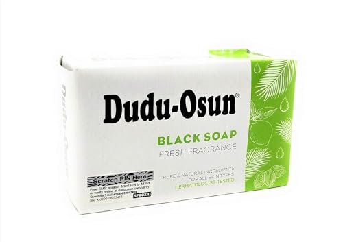 Dudu-Osun African Black Soap, 100% Pure, 150g (Pack of 4) - Traditional Solid Soap Bars - görsel 1